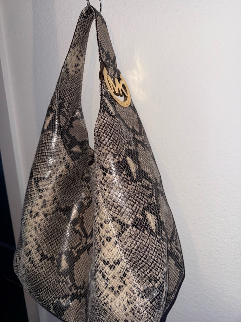 Michael Kors Snakeskin Hobo Bag - Picture 2 of 4
